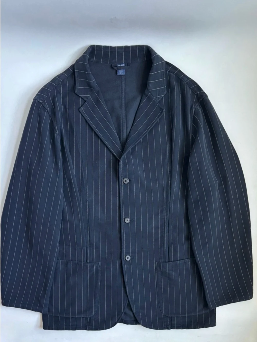 Polo Jeans Co. Ralph Lauren Men's Navy Blue Pinstripe Sport Jacket Coat Size 3XL